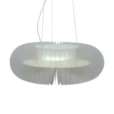 Κρεμαστό Φωτιστικό FRAME 1xT5 (d.55-21cm) Νίκελ