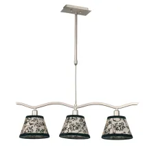 Κρεμαστό Φωτιστικό Ράγα RETRO 3xE14 με Καπέλα Εμπριμέ  (l.66-h.83cm)