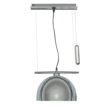 Κρεμαστό φωτιστικό NUBIA 1xE27 Χρώμιο (d.36-h22cm)@