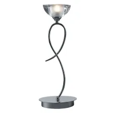 Επιτραπέζιο Φωτιστικό OCTAPUS 1xG9 Χρώμιο με Γαλακτερό Γυαλί (d.12,2-h.38cm)