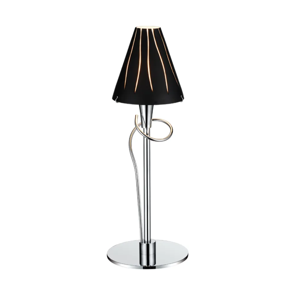 Επιτραπέζιο Φωτιστικό LUNA BLACK 1xG9  (d.14-h.40cm)