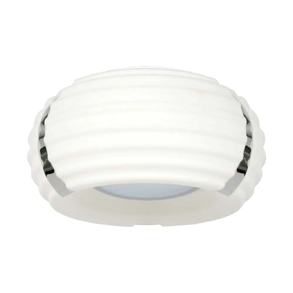 Φωτιστικό Οροφής  ELEMENT 3xΕ27 Λευκό Γυαλί με Χρώμιο(d.40-h.22cm)