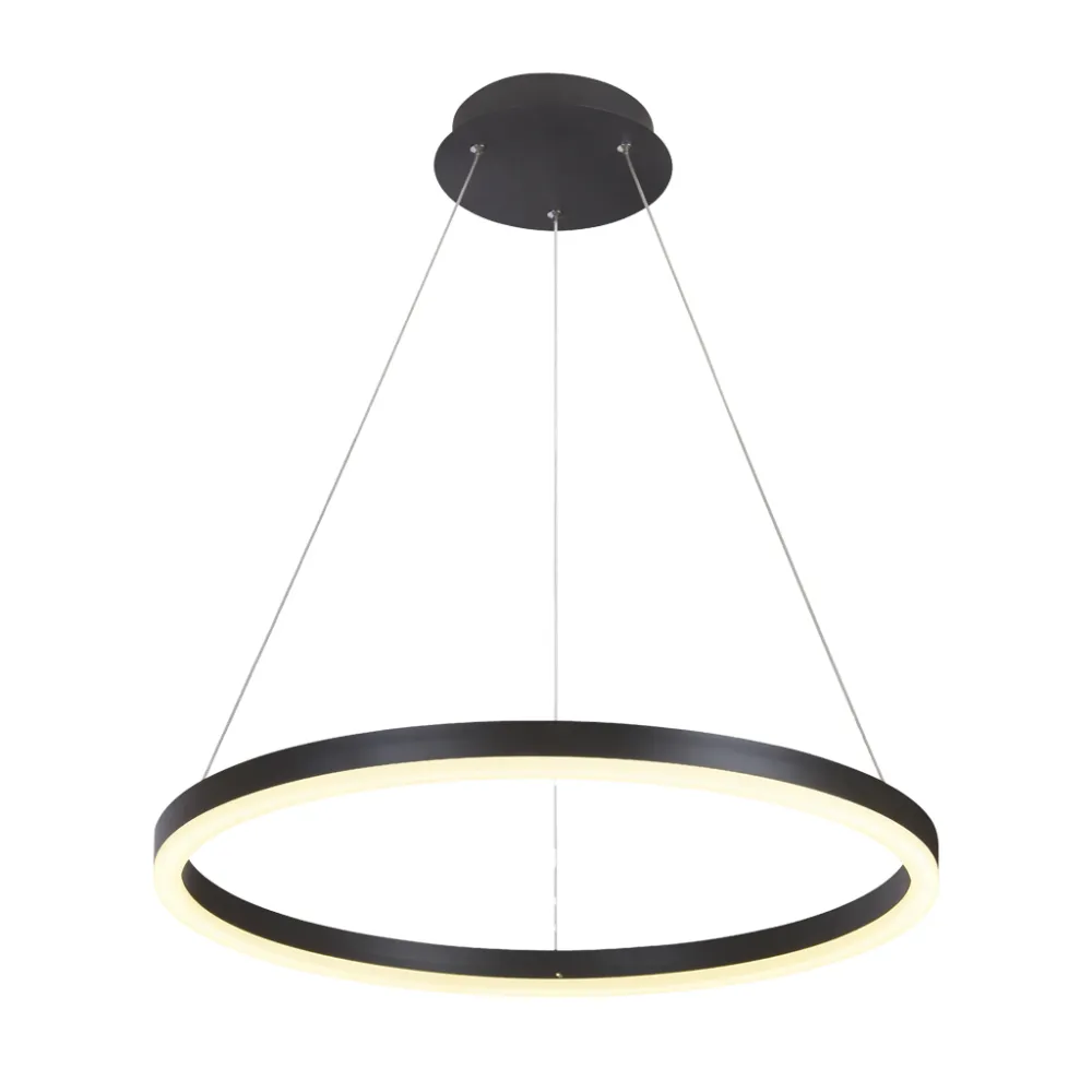 Κρεμαστό φωτιστικό ORING Μαύρο LED 30W 3000K Φ60cm