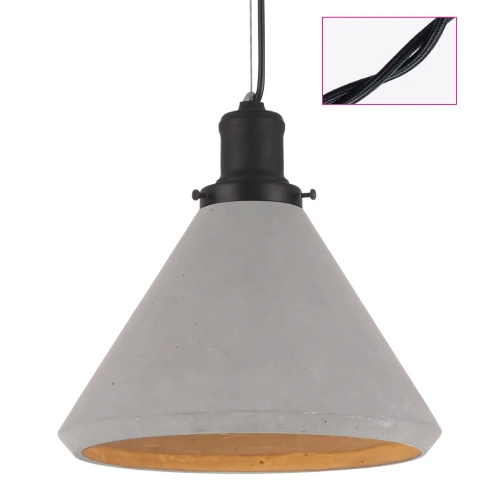 Κρεμαστό Φωτιστικό ΒΕΤΟΝ DARK Φυσικό Τσιμέντο 1xE27 (d.28-h.20cm)