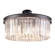 Φωτιστικό οροφής CRYSTAL 4XE14 d45cm Μαύρο