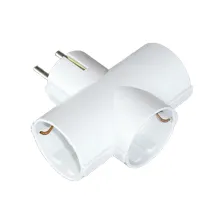 Σταυρός Σούκο 3 Θέσεων,Λευκός,Electropack,3Χ16Α, παιδική ασφάλεια, Pvc σακούλακι με κρέμ, ΗΜΡΡ/02945