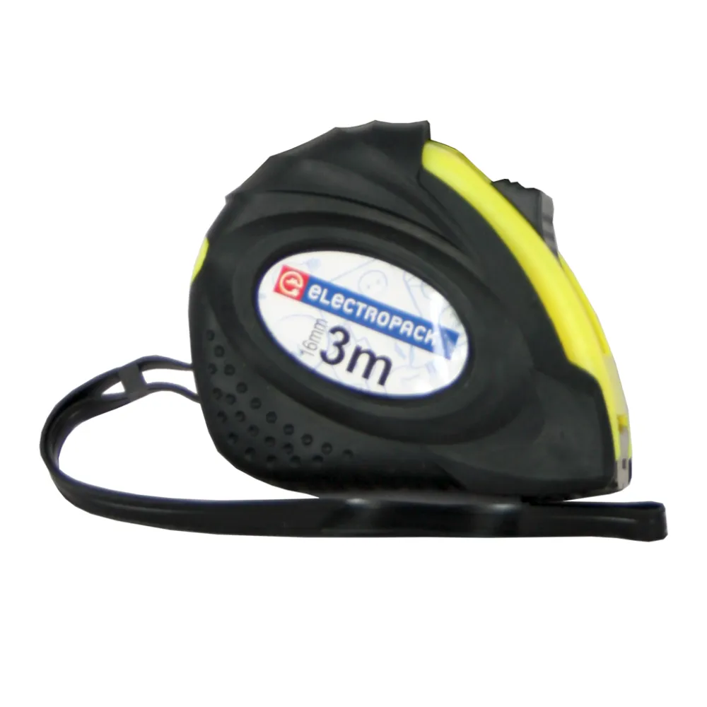 Μέτρο Μεταλλικό 3mx16mm Κίτρινο-Μαύρο Electropack