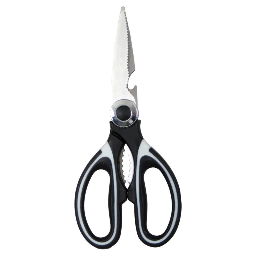 Ψαλίδι κουζίνας πολλαπλών χρήσεων 20.5x9cm πάχος λεπίδας 2.5mm, 102g Electropack Μαύρο