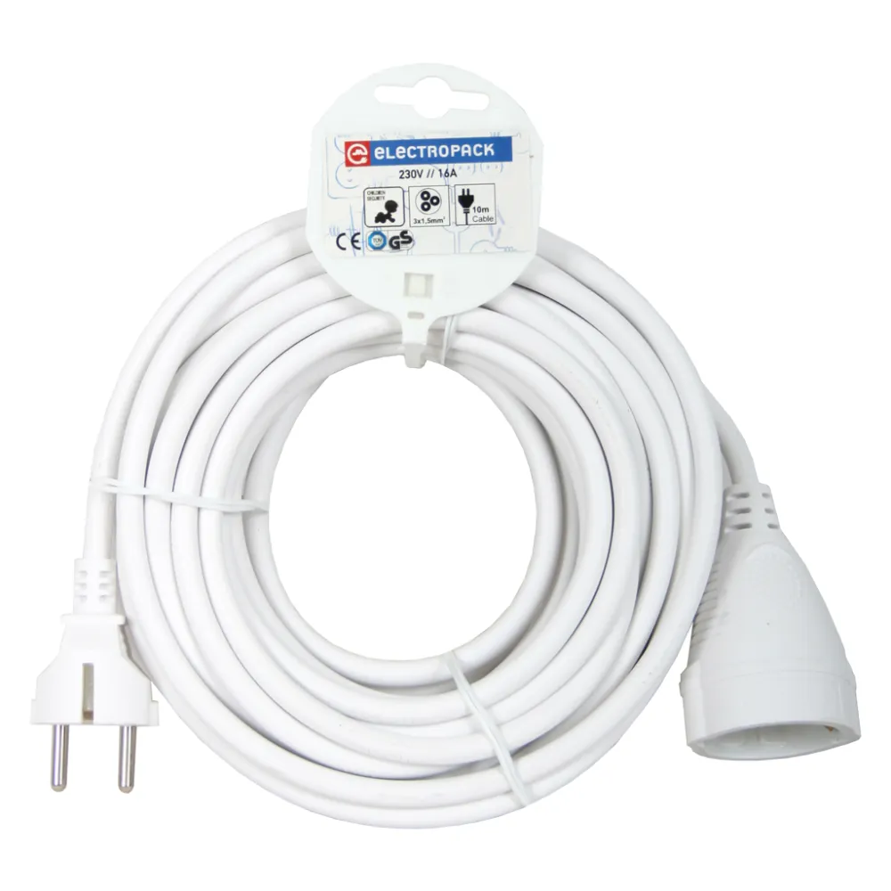 Μπαλαντέζα Σούκο 10m 3x1.5mm2,Ασφάλεια Παίδων,Λευκό,Electropack Γερμανικών προδιαγραφών,με κρέμαση