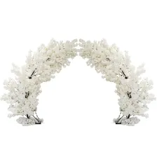 Διακοσμητική Αψίδα με Λευκά Τεχνητά Λουλούδια Κερασιάς