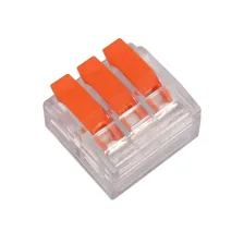 Κλέμμα Ταχείας Σύνδεσης Με Μοχλό3P 0.2-4mm2Μονόκλωνα & 0.2-2.5 mm2Πολύκλωνα 32Α 250V d18.9l18h10.3mm