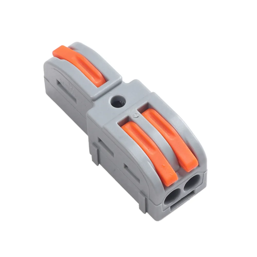 Κλέμμα Αντάπτορ Με Μοχλό 1 σε 2 0.2-4mm2Μονόκλωνα & 0.2-2.5 mm2Πολύκλωνα 32Α 250V d13.3l39.3mm