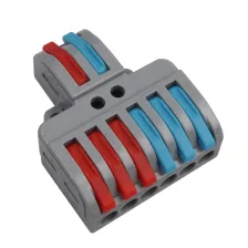 Κλέμμα Αντάπτορ Με Μοχλό 2 σε 6 0.2-4mm2Μονόκλωνα & 0.2-2.5 mm2Πολύκλωνα 32Α 250V d33.3l39.3mm