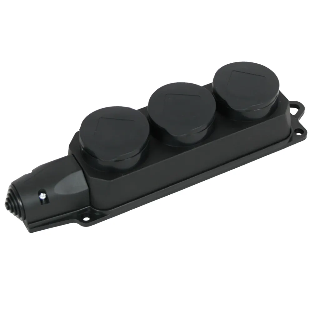 Στεγανό πολύπριζο από λάστιχο 3 θέσεων χωρίς καλώδιο IP44 ΗΜΡΡ/02743