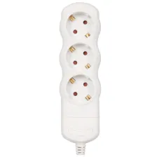 3 Πολύπριζο Χωρίς Καλώδιο Λευκό