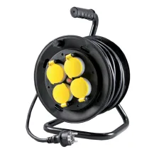 Μπαλαντέζα καρούλι IP44 40m 4 πρίζες σούκο,Λάστιχο H07RN-F 3G1.5mm²,προστασία υπερθέρμανσης&παίδωνGK