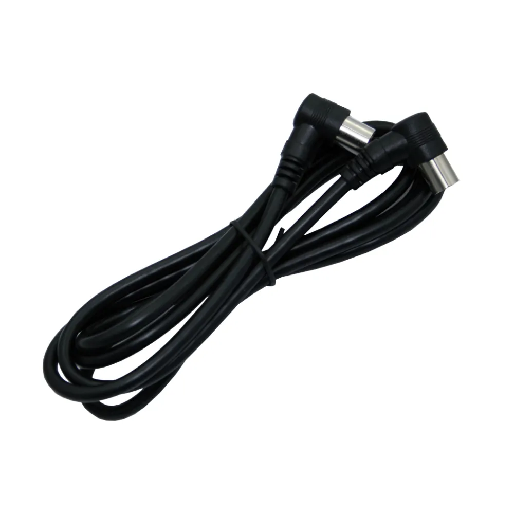 Μαύρη Προέκταση TV 1.5m με Μάυρο Φις Γωνιακό Αρσενικό & Θηλυκό σε Σακουλάκι