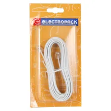 Προέκταση τηλεφώνου 6P4C 5M Blister Λευκή Electropack