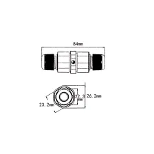 Στεγανός σύνδεσμος ευθεία IP68 3x1.5mm2@@