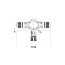 Στεγανός Σύνδεσμος T 3x0.5-2.5mm2 IP68 24A M20 Πιστοποίηση ENEC Με Κλέμμα Ταχείας Σύνδεσης
