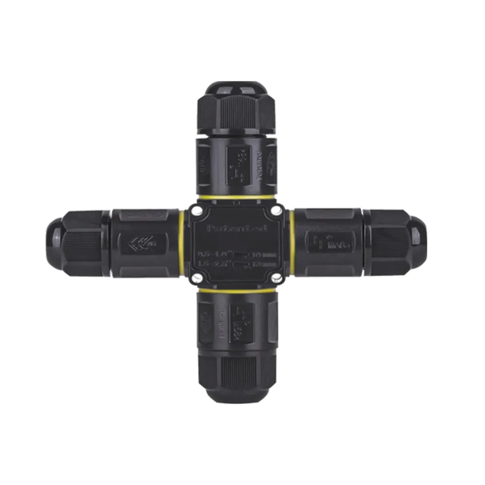 Στεγανός Σύνδεσμος Σταυρός 3x0.5-2.5mm2 IP68 24A M20 Πιστοποίηση ENEC Με Κλέμμα Ταχείας Σύνδεσης