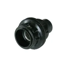 Ντουί Βακελίτου με 2 Δαχτυλίδια Ε14 Μαύρο,με μεταλλικό σπείρωμα M10(1/8'') ENEC πιστοποίηση