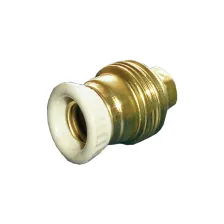 Ντουί Μεταλλικό (με δαχτυλίδι πορσελάνης) Ε14