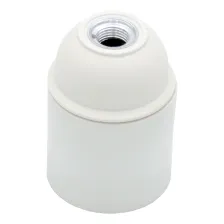 Ντουί Θερμοπλαστικό Λείο Λευκό Ε27 M10 (1/8'') 4A 250V T190°C 0.5-2.5mm2 ENEC