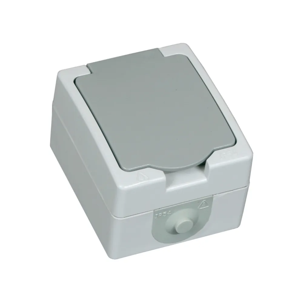 Πρίζα Στεγανή Σούκο Ασημί IP54 16A ΗΜΡΡ/02550 Γερμανικών Προδιαγραφών VDE