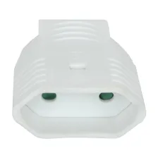 Φίς Διπολικό Θηλυκό Βακελίτου Λευκό 10A 250V TUV Πιστοποίηση ΗΜΡΡ/03288