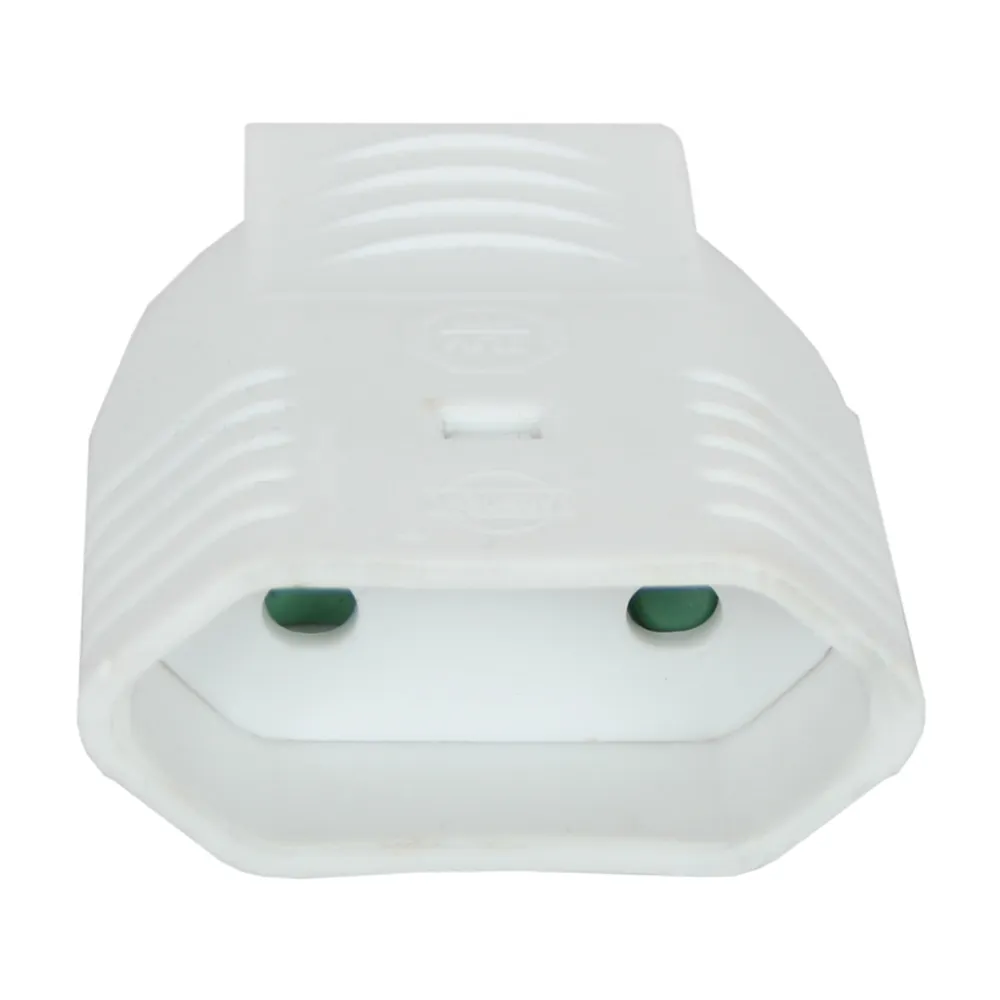 Φίς Διπολικό Θηλυκό Βακελίτου Λευκό 10A 250V TUV Πιστοποίηση ΗΜΡΡ/03288