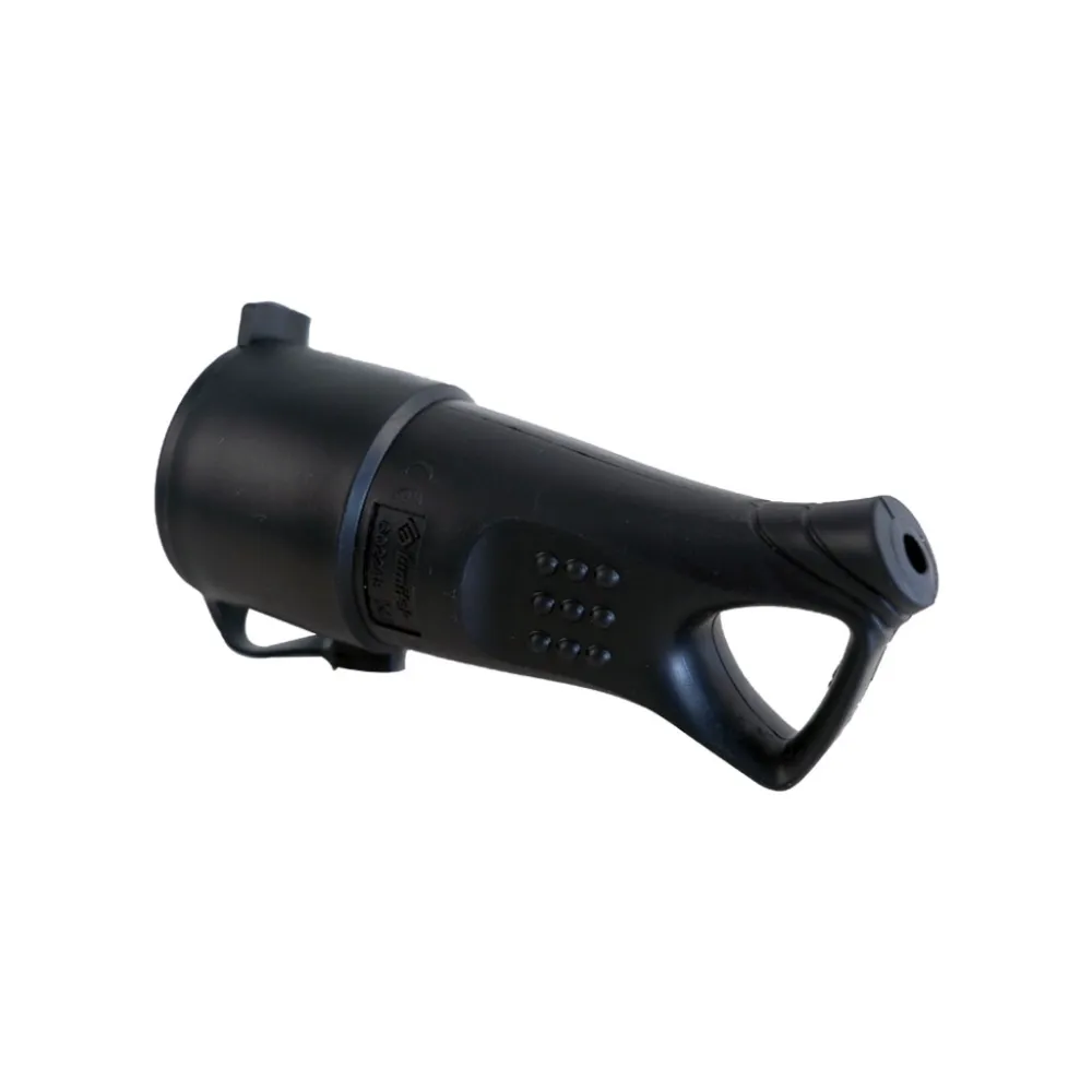 Φις Σούκο Θηλυκό Λάστιχο Μαύρο Με Χειρολαβή 16A 250V Πιστοποίηση Intertek