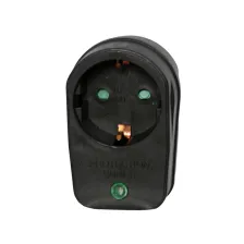 Προσαρμογέας Υπέρτασης Μαύρος,Με Προστασία Παίδων,GK Σε Έγχρωμο Κουτί Με Κρέμαση