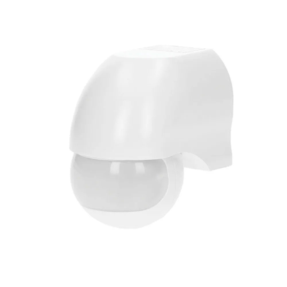 Επίτοιχος Ανιχνευτής Κίνησης Λευκός Orno 180° IP44 300W Led Με Ρύθμιση Lux& Χρόνου,Max 12m,3 Έτη