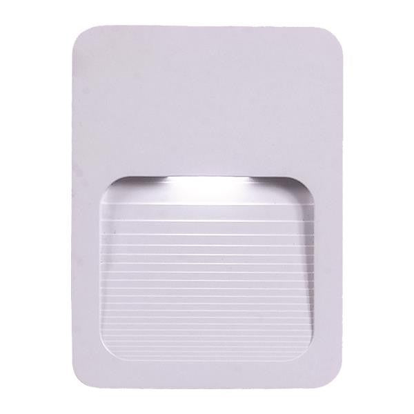 Απλίκα Τοίχου Slim LED 2W 50Lm 120x90x12 IP65 Λευκή PLUS ARTE ILLUMINA