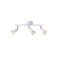 Σποτ Κινητό Μέταλλο 3φωτο 2xGU10 Max 7W 300x80x125mm Λευκό ARTE ILLUMINA Vorras