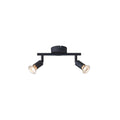 Σποτ Κινητό Μέταλλο 2φωτο 2xGU10 Max 7W 220x80x125mm Μαύρο ARTE ILLUMINA Vorras