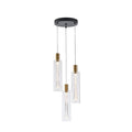Φωτιστικό Κρεμαστό Γυαλί 3φωτο LED 21W 2500Lm 3000K Φ250x1630mm Διάφανες ARTE ILLUMINA Vial