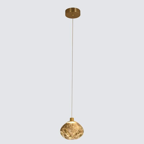 Φωτιστικό Κρεμαστό Γυαλί 4W 240Lm 3000K L15XH150 Χρυσό ARTE ILLUMINA Citrus