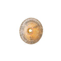 Απλίκα Τοίχου Bamboo 1xE27 Max 15W Φ400x140mm Καφέ - Μαύρο ARTE ILLUMINA Cyclone