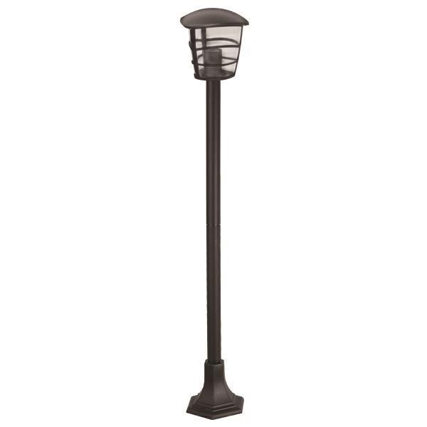 Κολωνάκι Δαπέδου Τριγωνικό E27 170x1100mm IP44 Μαύρο ARTE ILLUMINA