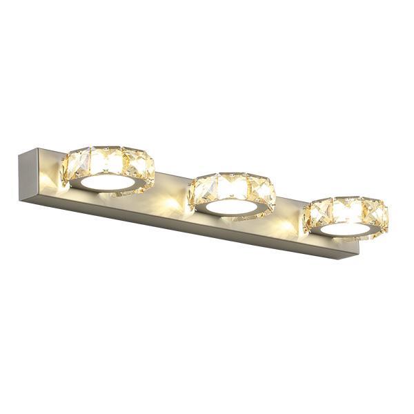 Απλίκα Τοίχου LED 9W 4000κ Οβάλ 3φ 460x50x116 Νίκελ ARTE ILLUMINA