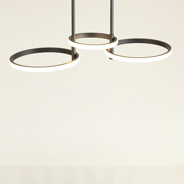 Φωτιστικό Κρεμαστό 3φωτο LED 33W 700x280x250 Μαύρο ARTE ILLUMINA - εικόνα 2