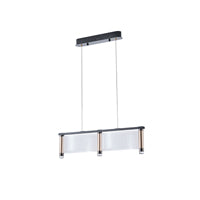 Φωτιστικό Κρεμαστό Ακρυλικό LED 24W 3024Lm 3000K 600x270x175mm Γαλλικό Χρυσό ARTE ILLUMINA Ravena - εικόνα 2