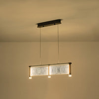 Φωτιστικό Κρεμαστό Ακρυλικό LED 24W 3024Lm 3000K 600x270x175mm Γαλλικό Χρυσό ARTE ILLUMINA Ravena - εικόνα 3