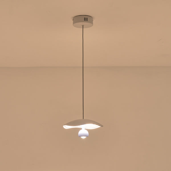 Φωτιστικό Κρεμαστό Αλουμίνιο Στρογγυλό Μονόφωτο LED 8W 400Lm 3000K Φ230mm Λευκό - Μπλε ARTE ILLUMINA Enigma - εικόνα 3