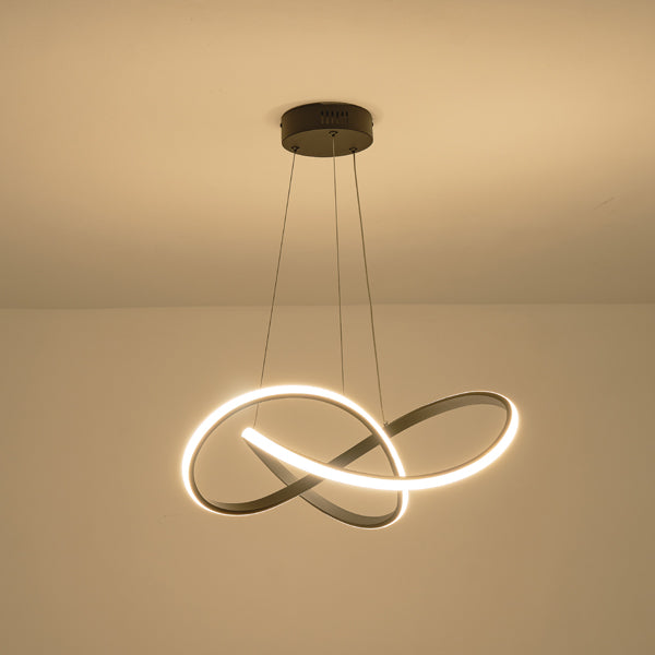 Φωτιστικό Κρεμαστό Αλουμίνιο Στρογγυλό LED 30W 1400Lm 3000K Φ600x1200mm Μαύρο ARTE ILLUMINA Venus - εικόνα 3