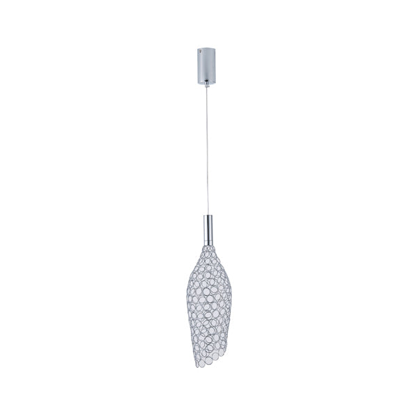 Φωτιστικό Κρεμαστό Μέταλλο Μονόφωτο LED 6.3W 648Lm 3000K Φ146x1774mm Ασημί ARTE ILLUMINA Perforato - εικόνα 2