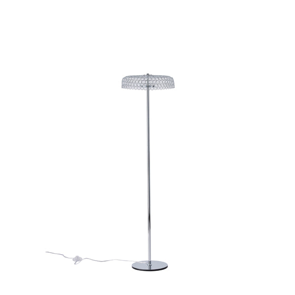 Φωτιστικό Επιδαπέδιο Μέταλλο Στρογγυλό LED 10W 1080Lm 3000K Φ350x1320mm Ασημί ARTE ILLUMINA Perforato - εικόνα 2