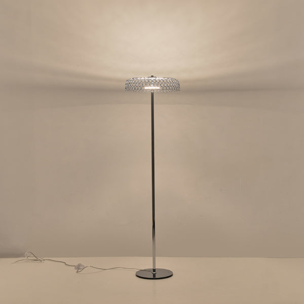 Φωτιστικό Επιδαπέδιο Μέταλλο Στρογγυλό LED 10W 1080Lm 3000K Φ350x1320mm Ασημί ARTE ILLUMINA Perforato - εικόνα 3